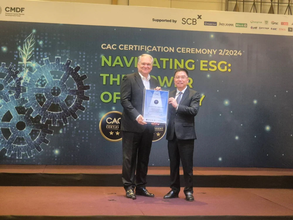 Super Turtle Public Company Limited, by Ian Craig Longden CEO, has received the certificate for re-certification as a member of the Thai Private Sector Collective Action Coalition Against Corruption (CAC) for the second consecutive time in 2024